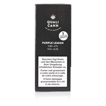Qualicann Pre Rolled Joints Purple Lemon 3 Stk