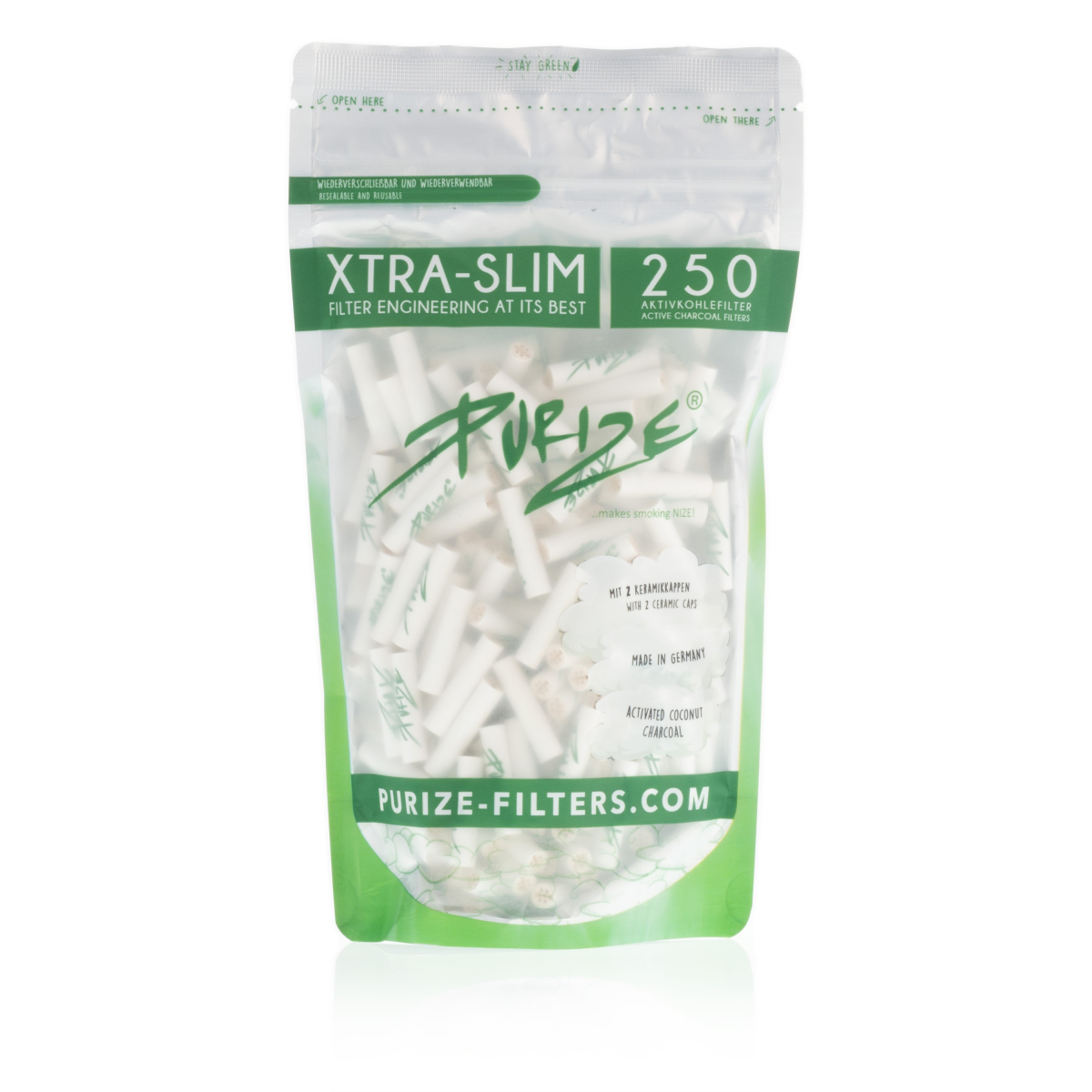 Purize - Xtra Slim Weiss (250 Stück)