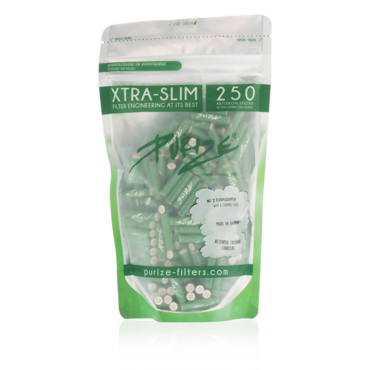 Purize - Xtra Slim Grün (250 Stück)