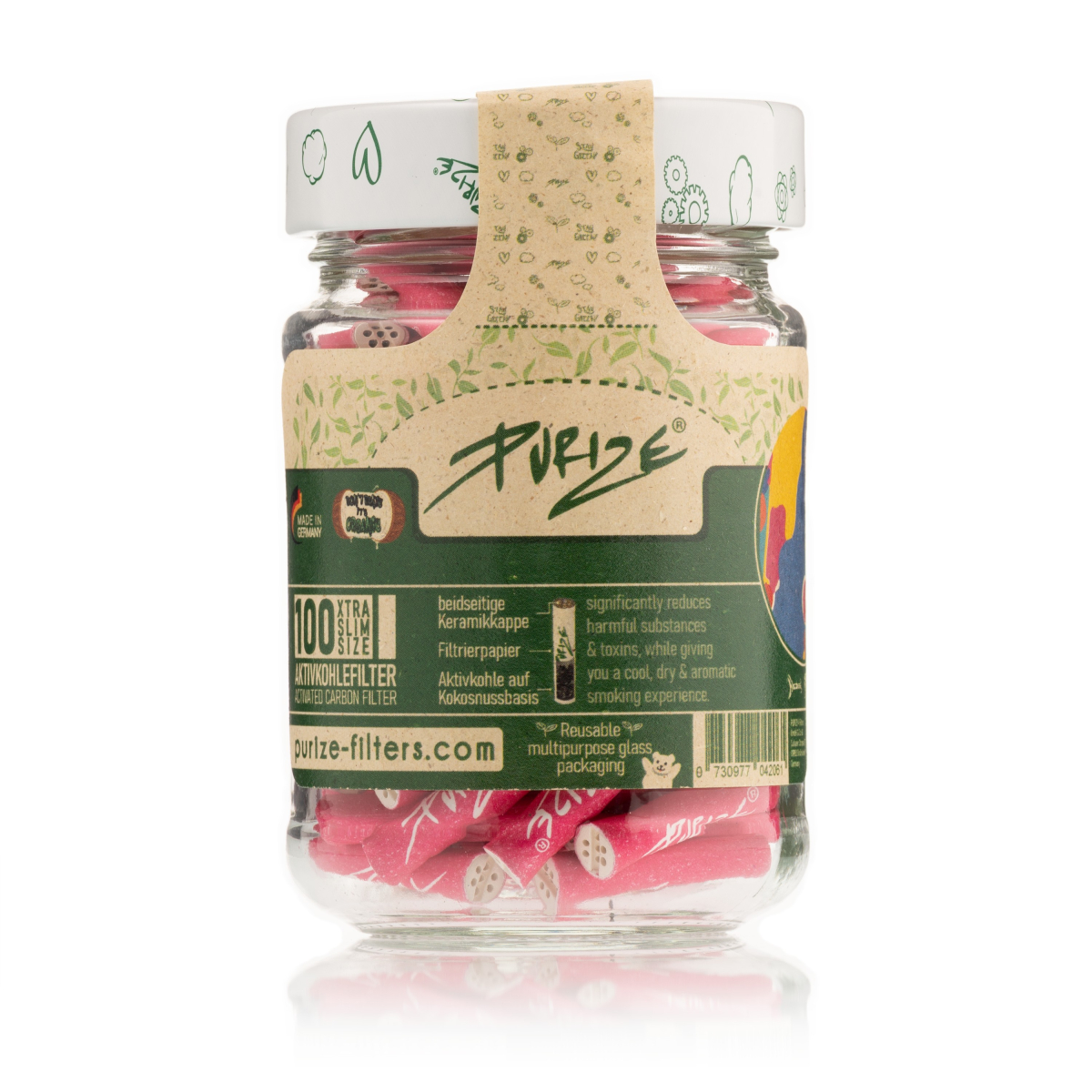 Purize Xtra Slim Glas Pink (100)