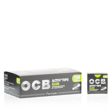 OCB Filter Slim Activ Tips Aktivkohle 7mm 50 Stück BOX