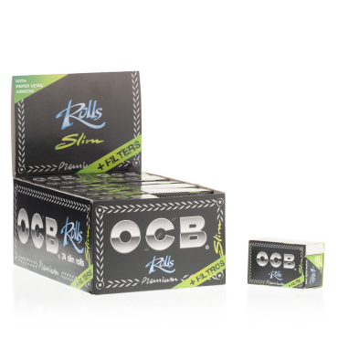 OCB Slim Premium Rolls + Filter Box (24)