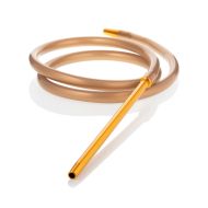 Mata Leon Silikonschlauch Matt mit Alumundstück Gold