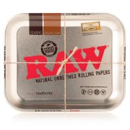 RAW Metal Rolling Tray L silber 340x275mm Metall