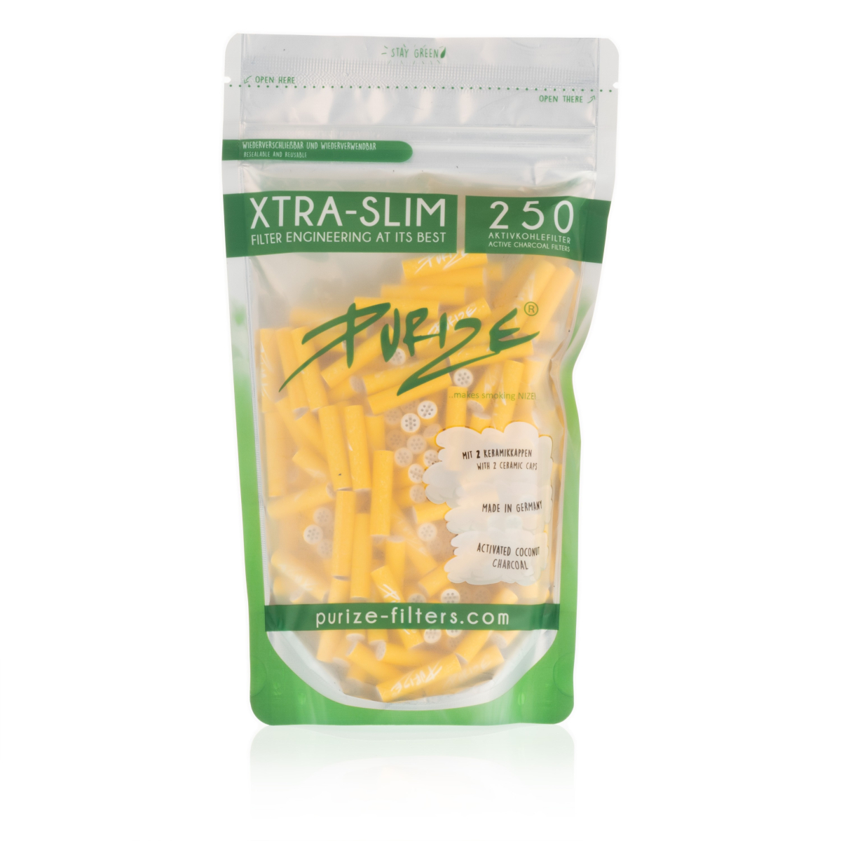 Purize - Xtra Slim Gelb (250 Stück)