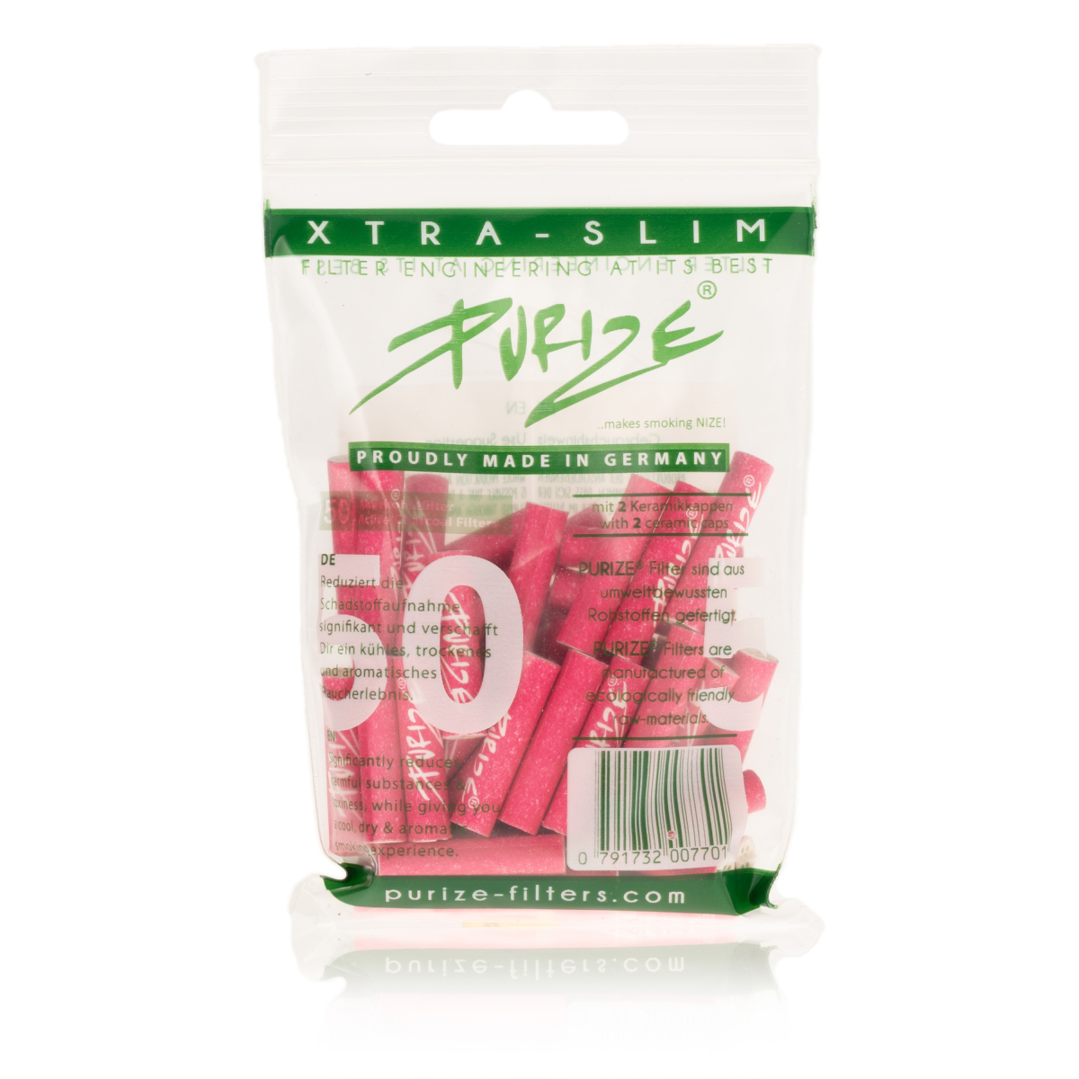 Purize Xtra Slim Size 50 Stk Pink