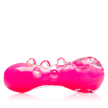 Kühlpfeife Glas m. pinker Flüssigkeit