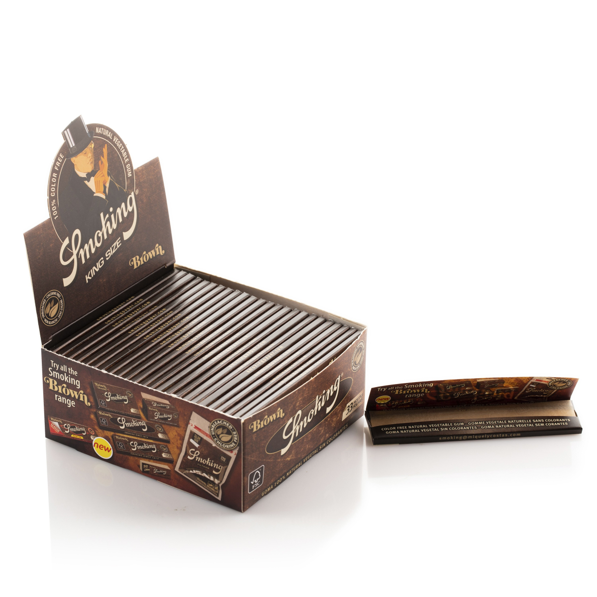 Smoking Brown King Size Slim