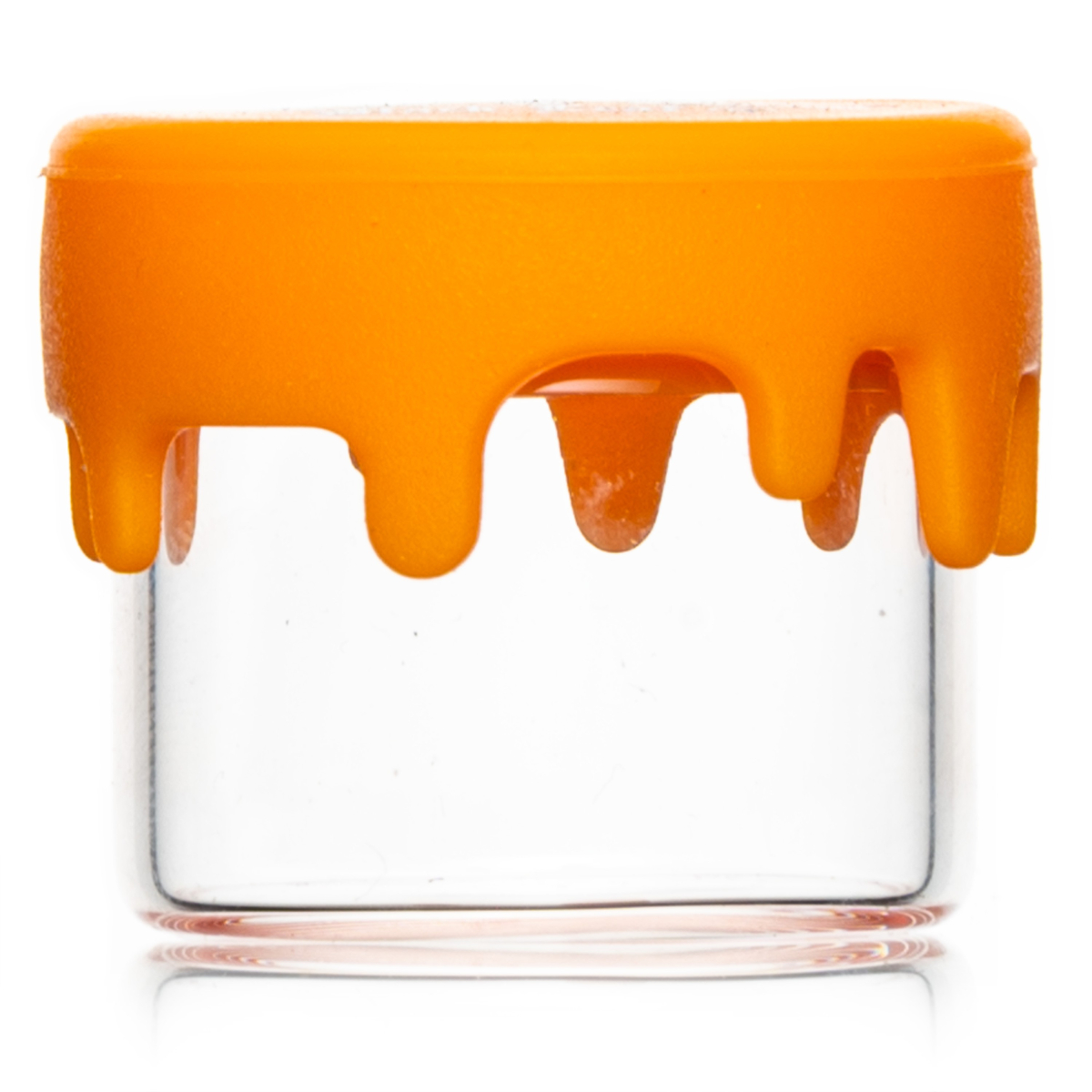 Glasdöschen klar mit Silikondeckel 5ml