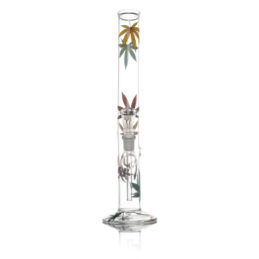 Hangover Mulit Leaf Glass Bong - H:32cm - D:34mm - Socket: 14.5mm