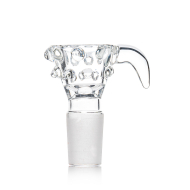 Amsterdam | Glass Bowl Socket - diamond details - SG: 18.8mm
