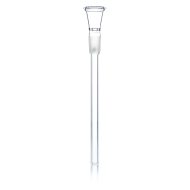 Glass Chillum - Socket:14.5mm- small hole L:14cm