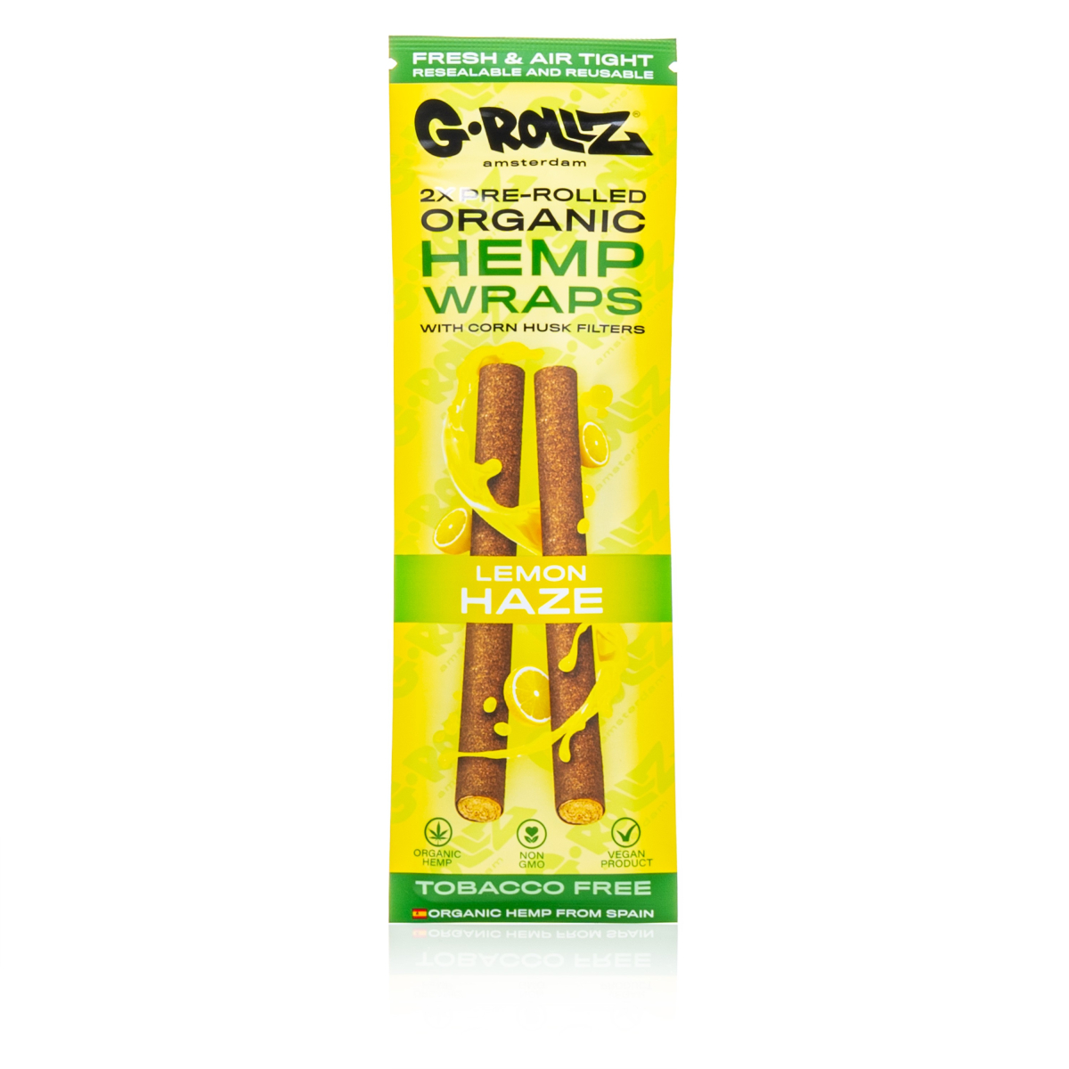 G-Rollz | 2 Pre-Rolled Organic Hemp Wraps - Lemon Haze