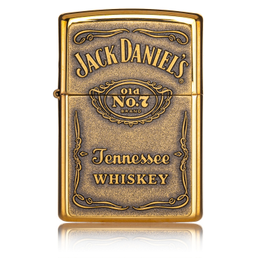 Zippo Jack Daniels Label Brass