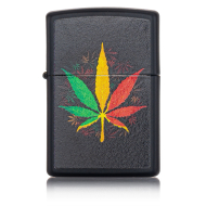 Zippo Rasta Cannabis Design
