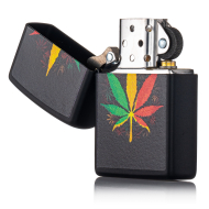 Zippo Rasta Cannabis Design