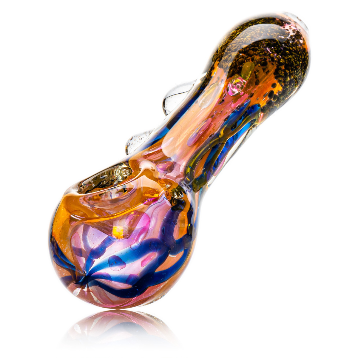 Clinging Chameleon Spoon Pipe - 10cm