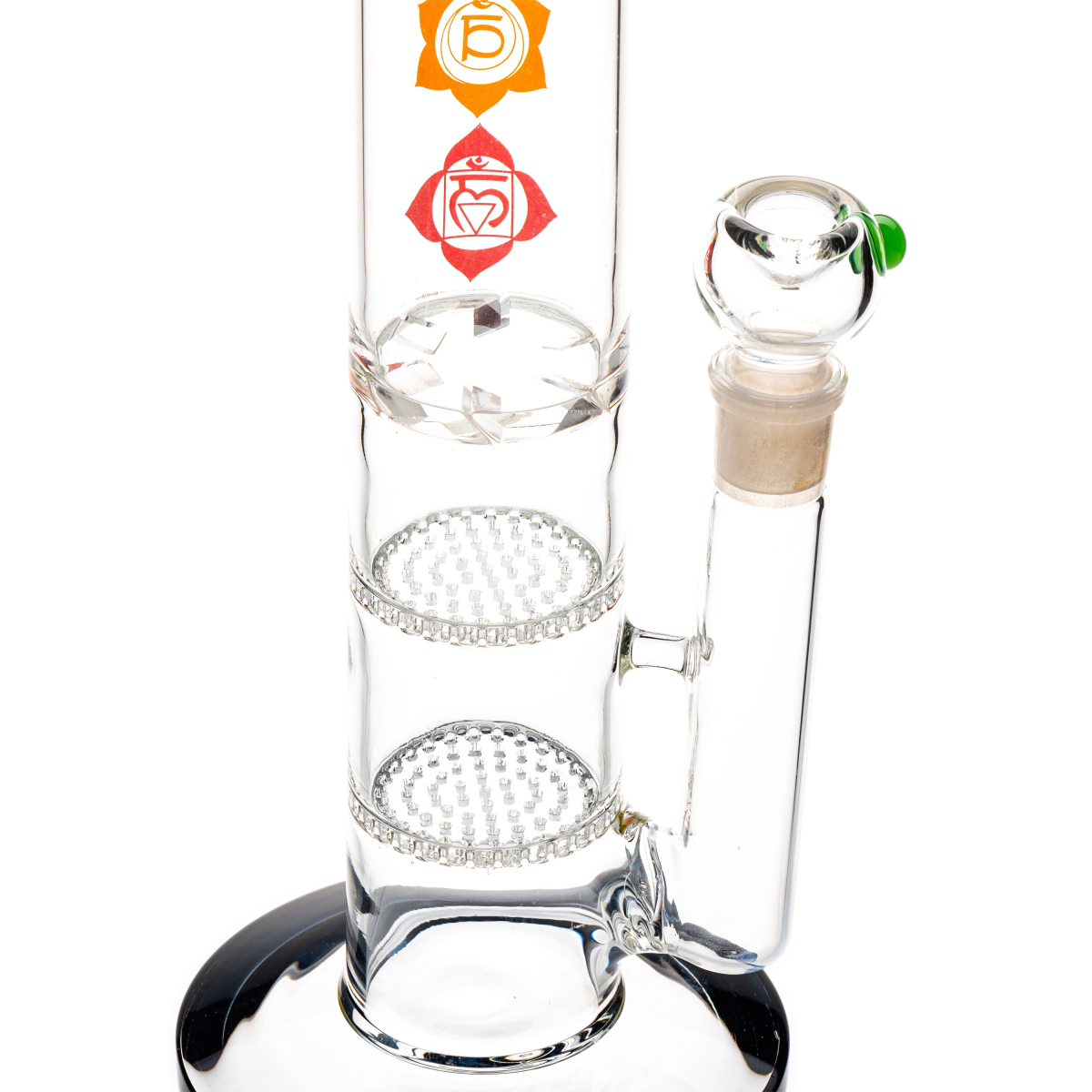 Chakra Straight Tube Bong - 43cm / 18mm F Colors Vary
