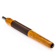 Wookah Wooden Mundstück Oak Brown Leather