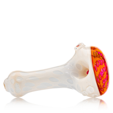 Psychedelic Galaxy Wasp Nest Glas Pfeife - 12cm / Weiss