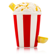 Popcorn Bucket Ceramic Pipe - 14cm