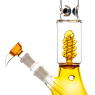 Grace Glass | Small Boy Umber Beaker Spiral perc Bong