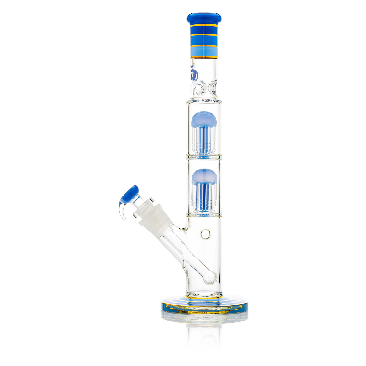 Grace Glass | Big Cane Blue Barrel Tree arm perc Bong