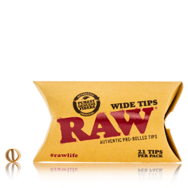 RAW Wide Prerolled Tips