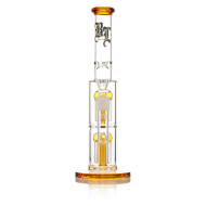 Black Leaf Icebong 2x 8-Arm Baumperkolator amber H 355mm D: 60/39mm NS 19 WS 4mm