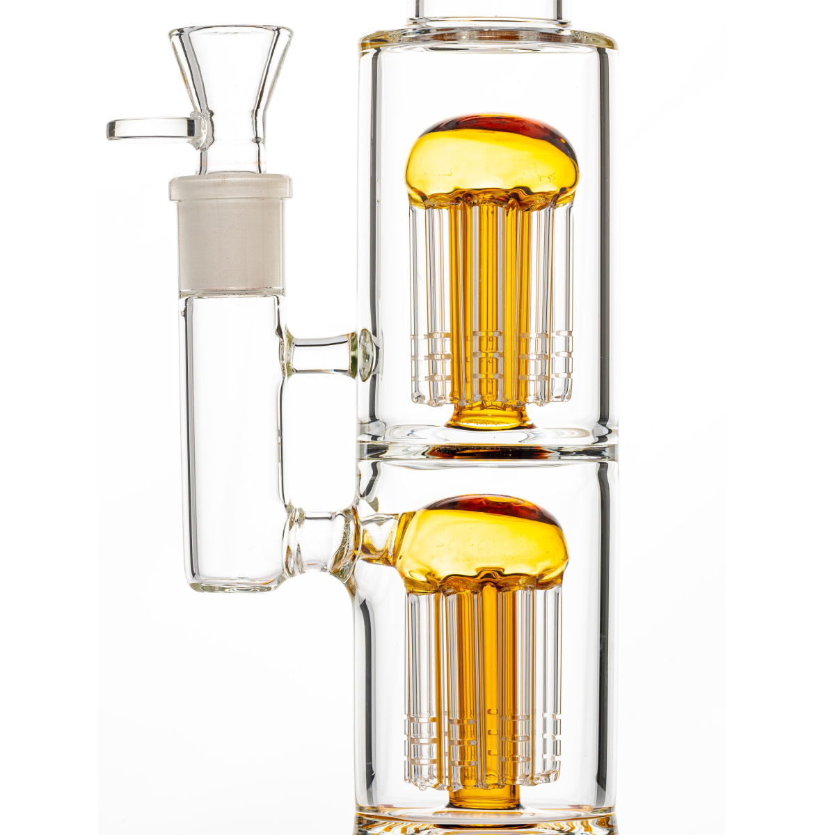 Black Leaf Icebong 2x 8-Arm Baumperkolator amber H 355mm D: 60/39mm NS 19 WS 4mm