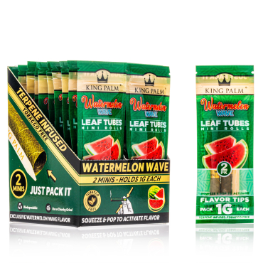 King Palm Wraps - 2 x Mini - Watermelon Wave Box 20