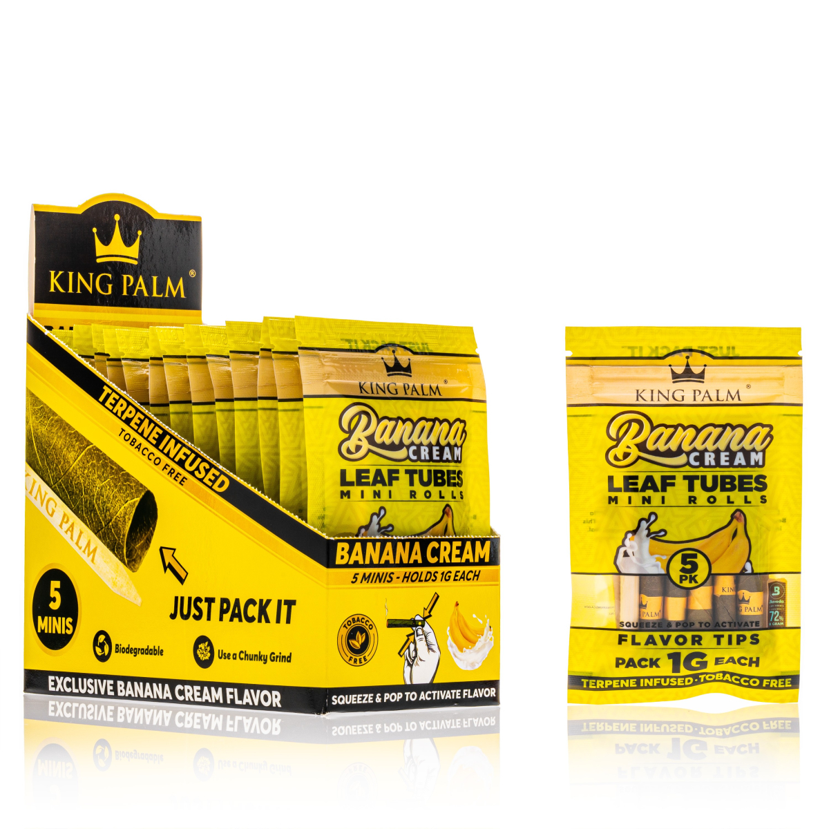 King Palm Wrap - 5 x Mini - Banana Cream - Box