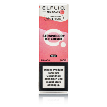 ELFBAR ELFLIQ - Strawberry Ice Cream - Erdbeere Eiscreme 20mg
