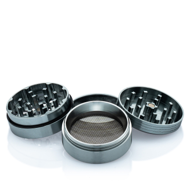 Black Leaf Matrix Grinder 4-tlg. Grau D: 50/47mm H: 37mm
