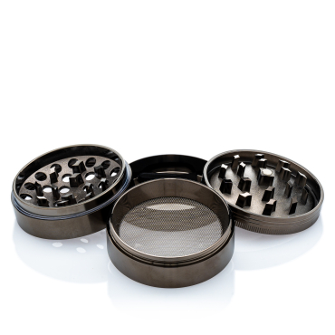 Grinder 4-teilig konkav grau Ø:60mm kaufen bei smokee.ch