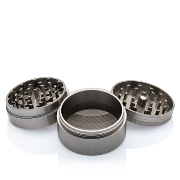 Black Leaf - Alu-Mühle 4-teilig kaufen bei smokee.ch