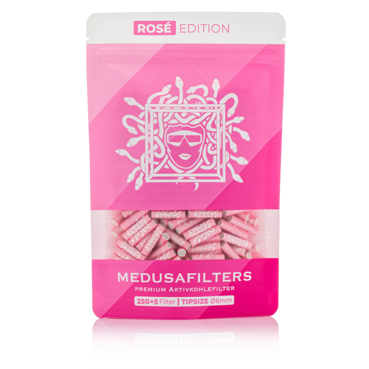 Medusa Aktivkohlefilter 250 Stück rose