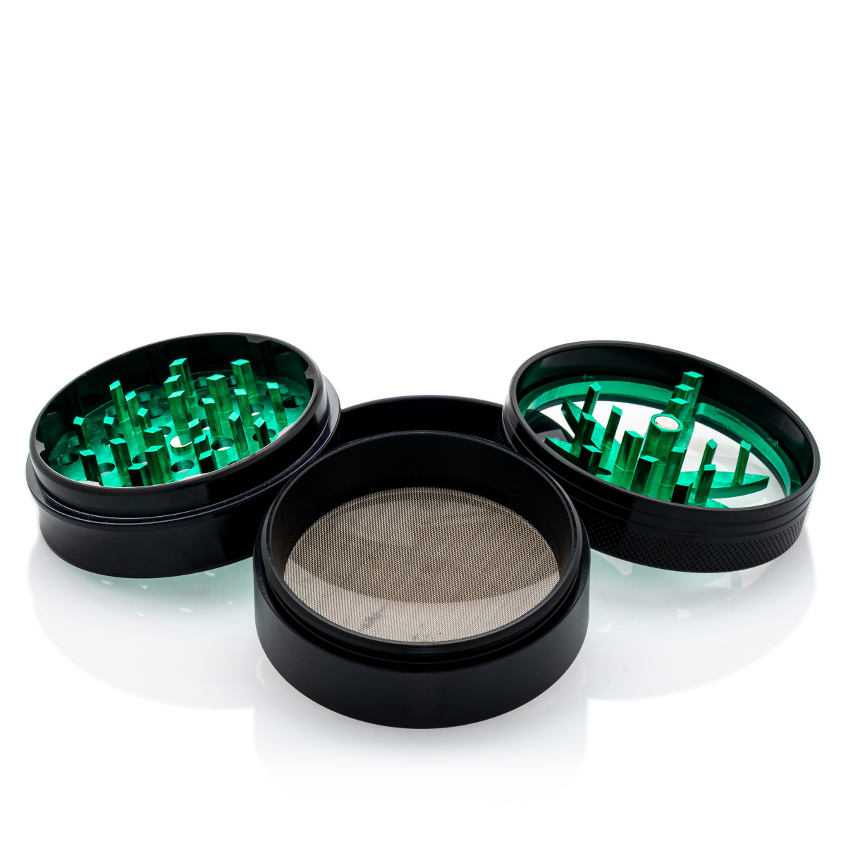 Aluminium Fenster Grinder schwarz/grün