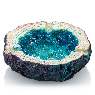 Aschenbecher - Sparkling Geode - Blau