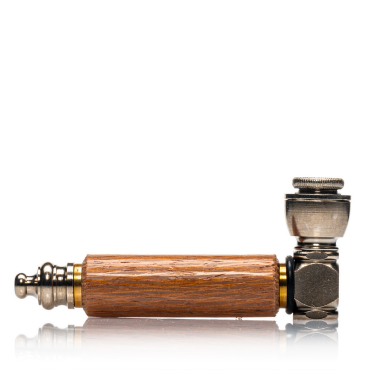 Holz & Edelstahl Pfeife - 9cm