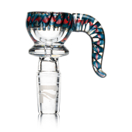 Pulsar - Glass Bowl mit Color Matrix Griff - 14mm M