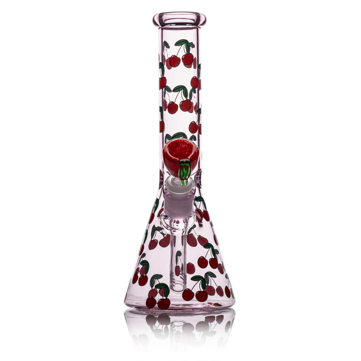 Life Is A Bowl Of Cherries - Beaker Bong - 14mm F / Pink