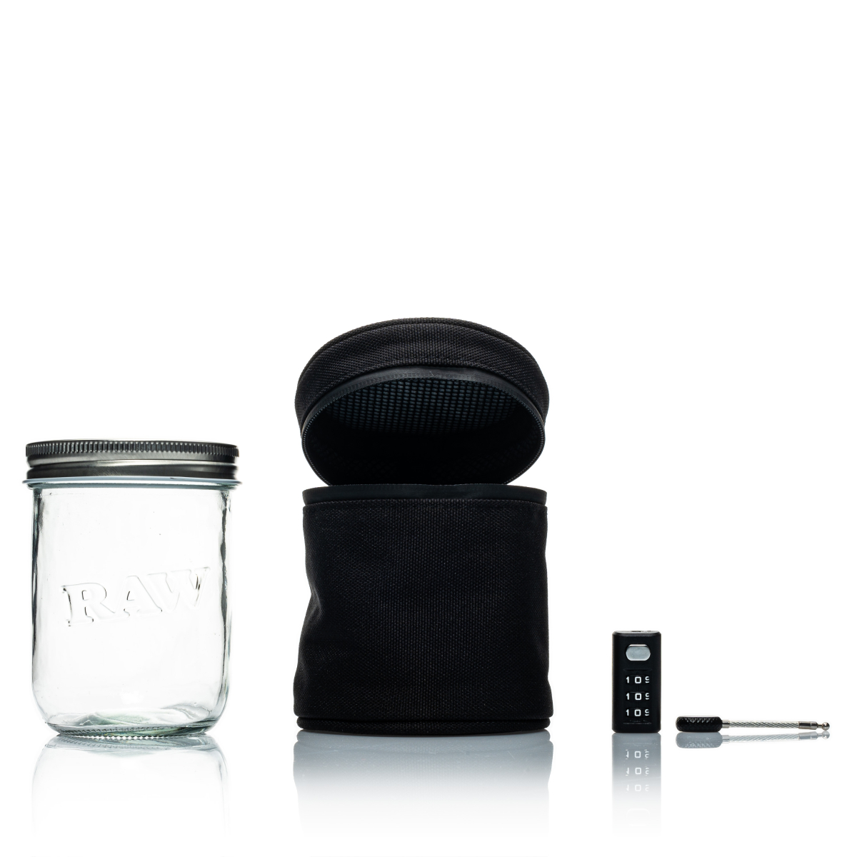 RAW - Smell-Proof Jar mit Tasche und Schloss - 16oz