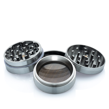 Black Leaf Alu-Mühle 4-tlg. - 50mm - Grau