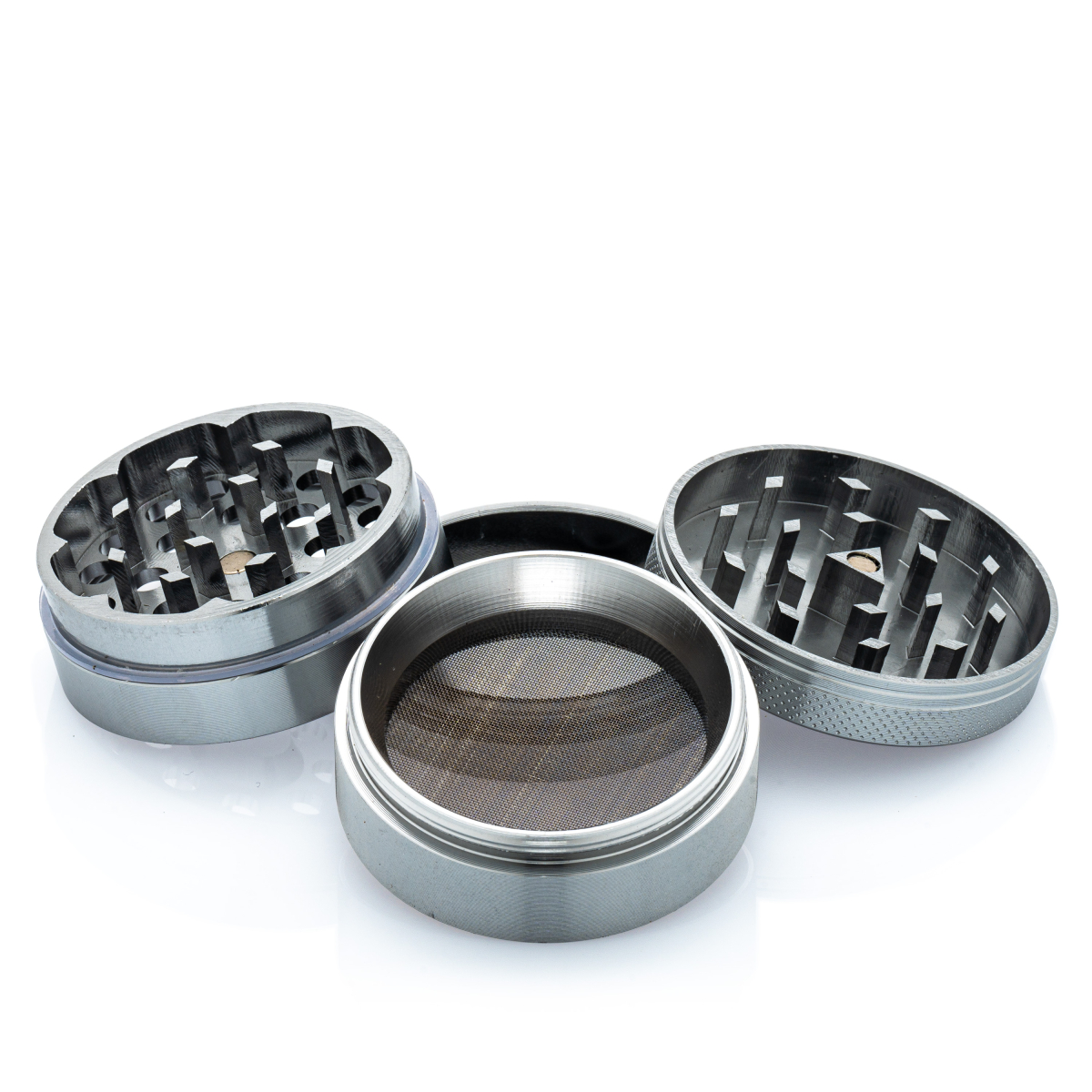 Black Leaf Alu-Mühle 4-tlg. - 50mm - Grau