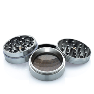 Black Leaf Alu-Mühle 4-tlg. - 50mm - Grau