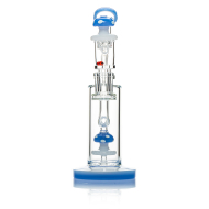 Pulsar - Shroom Dab Rig Set mit Carb Cap und Terp Pearls - 21cm / 14mm F / Blau