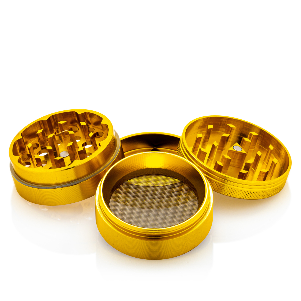 Black Leaf Alu-Mühle 4-tlg. - 50mm - Gold