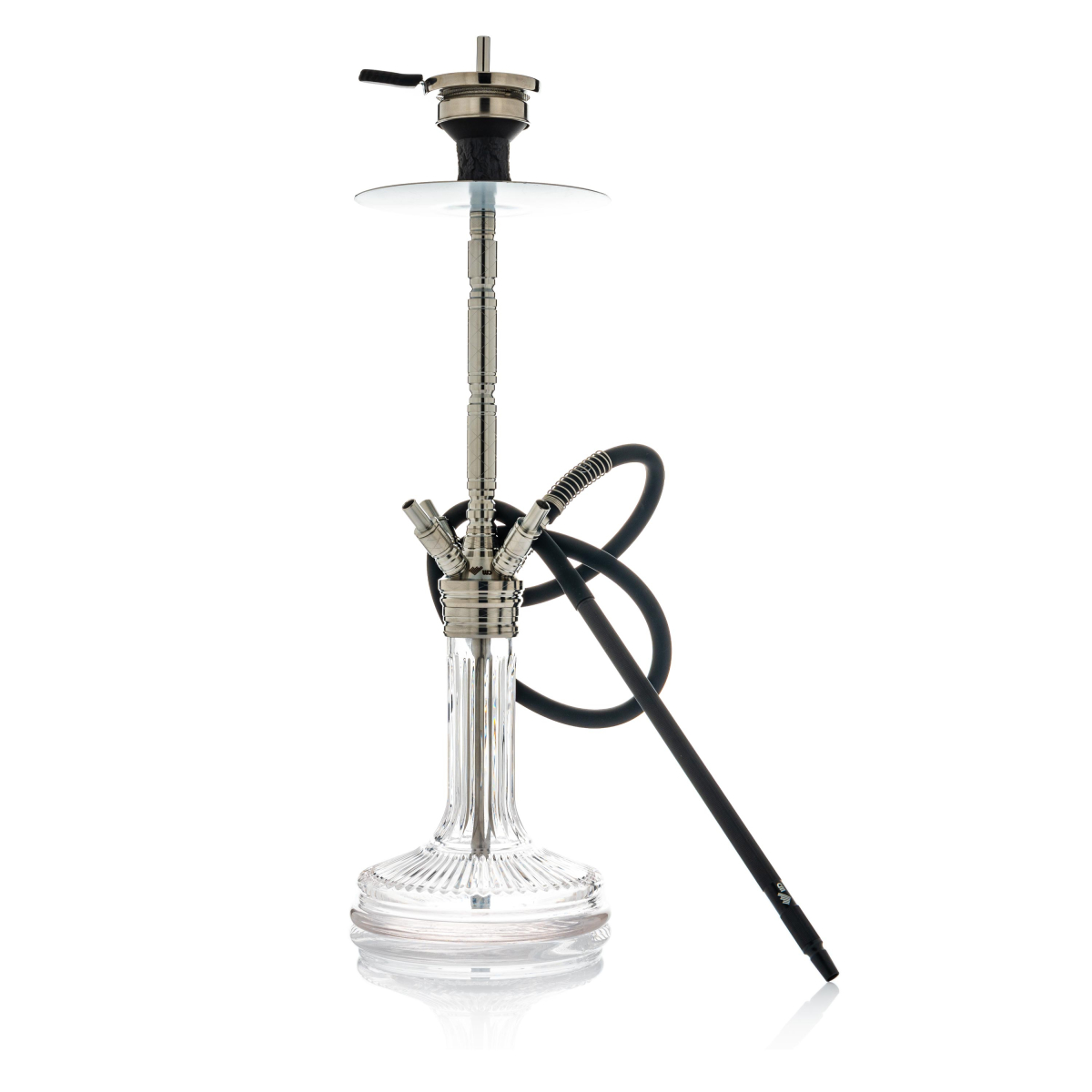 WD Hookah - Edelstahl Shisha Set F40-10 - Clear