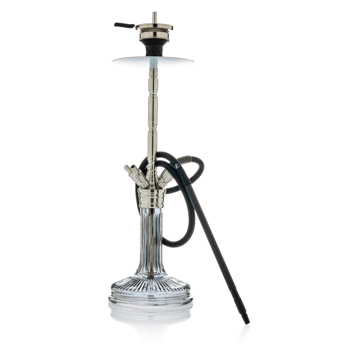 WD Hookah - Edelstahl Shisha Set F40-5 - Grey